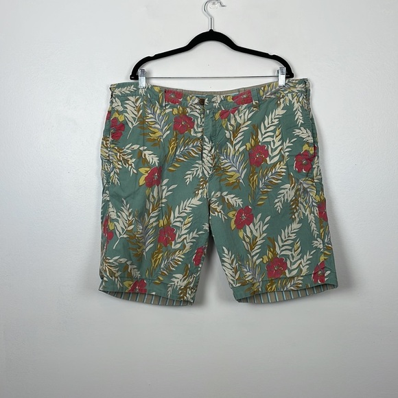 Tailor Vintage shorts mens 40 reversible stripes and floral 4 pocket multicolor - Picture 6 of 12